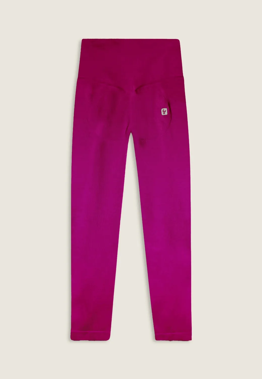 Freddy 7/8 Leggings Seamless Rippen Monaco Blue hoher Bund