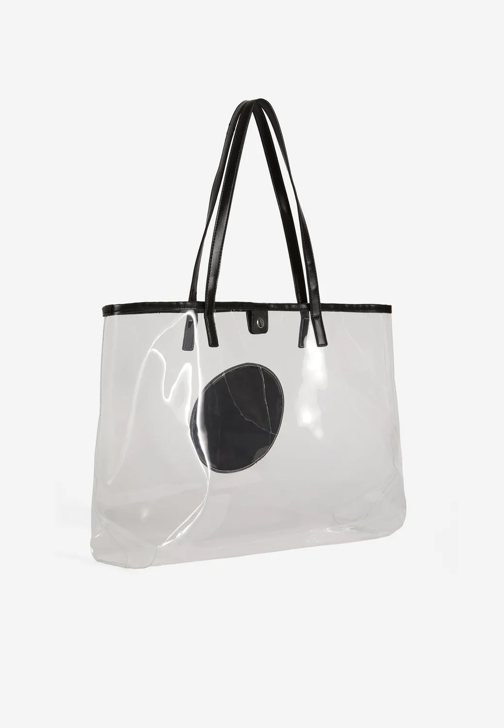 Freddy PVC Shopper Tasche Transparent Weiß
