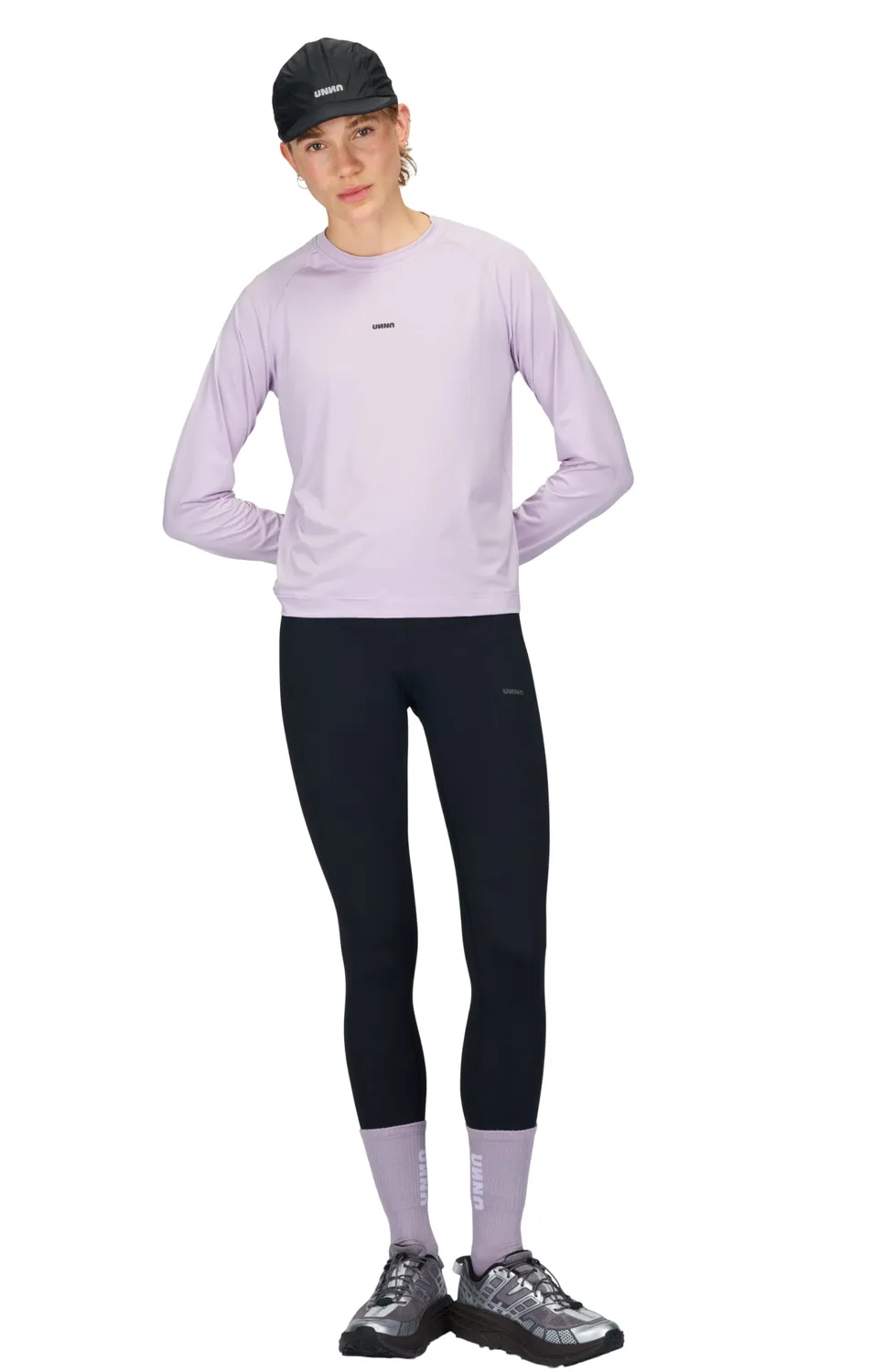 UNNA Shiny Long Sleeve W Laufshirt Damen Dusty Orchid reflektierend