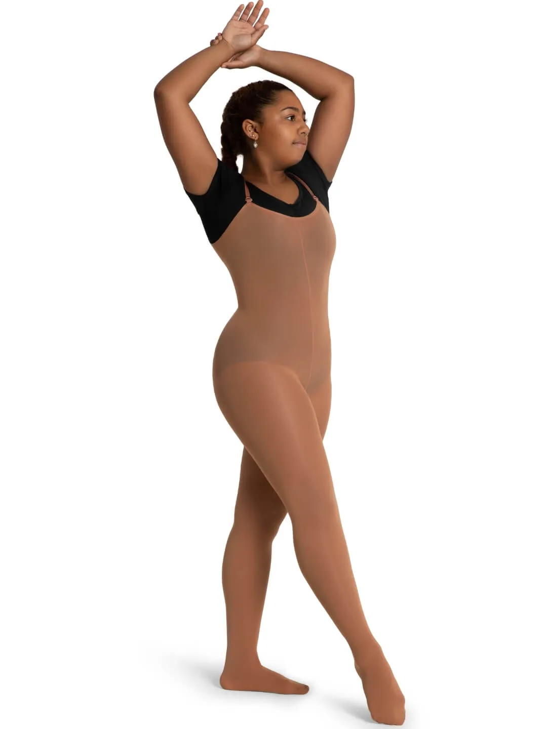 Capezio Ultra Soft 1811W Convertible Bodytights Schwarz blickdicht