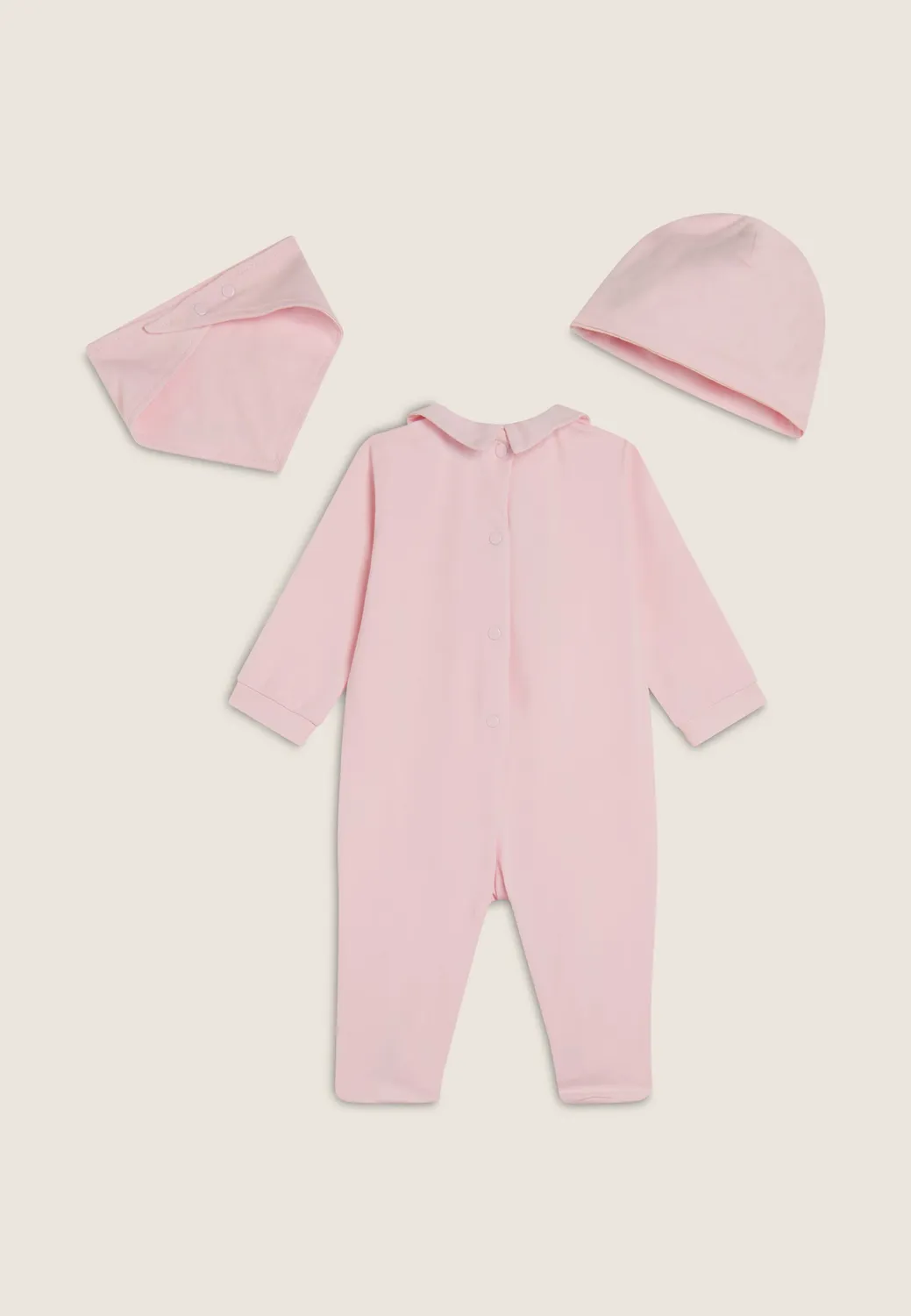 Freddy Baby-Set Strampler 3-tlg Weiß 1 Monat Baumwolle