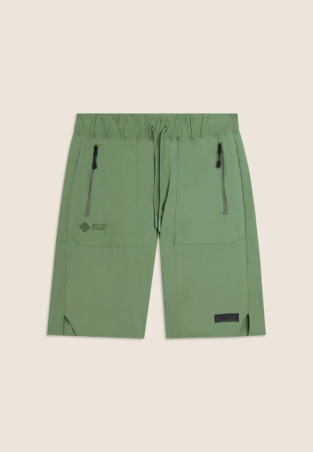 Freddy Regular Nylon Rip-Stop Bermuda Schwarz