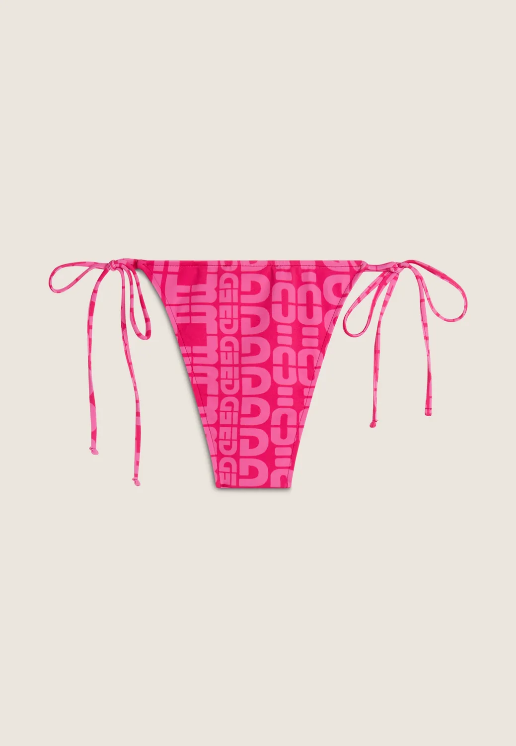 Freddy Logo Allover Bikinihose Fuchsia blickdicht