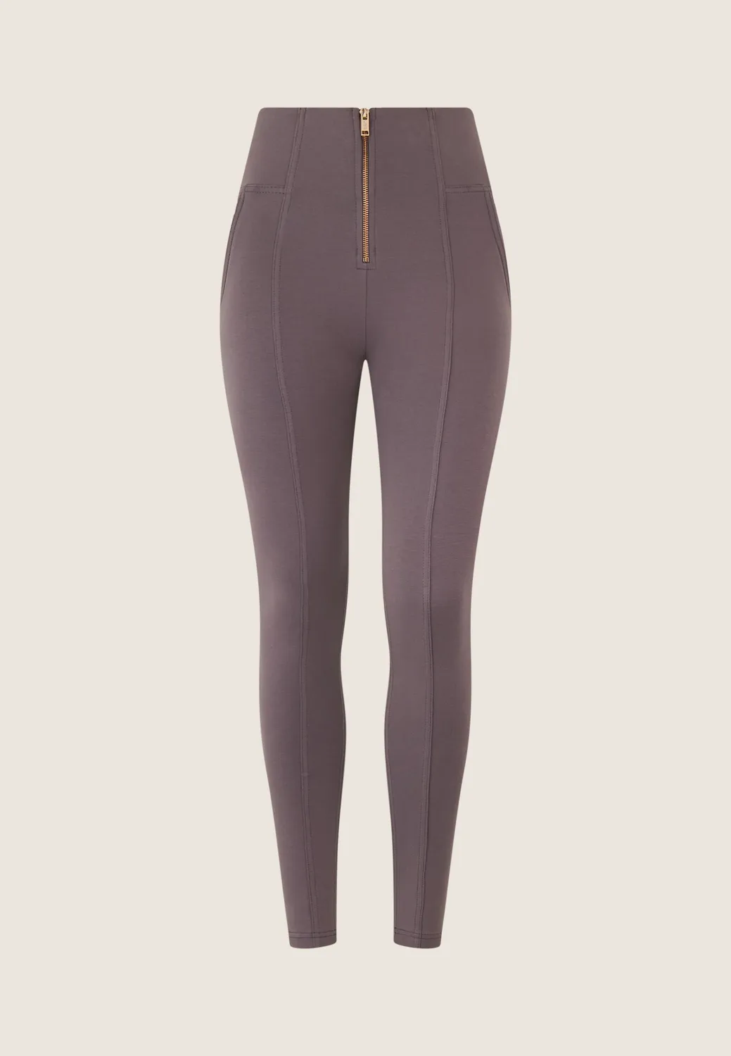 Freddy WR.UP Vita Alta Zip Push-up Hose Damen Shark High-Waist