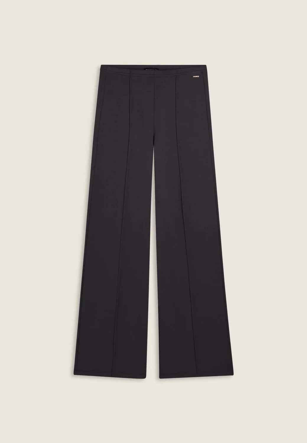 Freddy Wide Leg Hose Mittelnaht Nero Modal