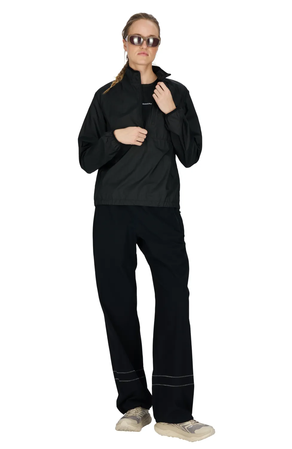 UNNA Smiles Windstopper Laufjacke Schwarz Damen