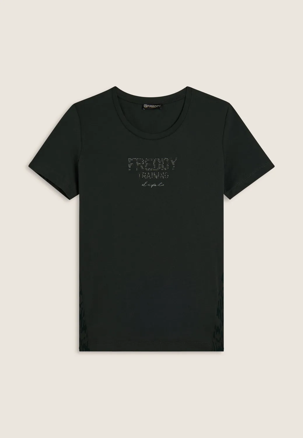 Freddy Raglan Longsleeve NNG71 Schwarz Geometrisch