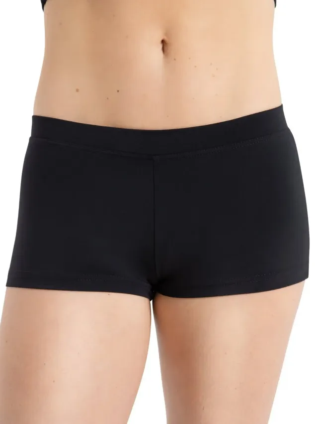 Capezio TB113 Boy Cut Low Rise Shorts Schwarz blickdicht