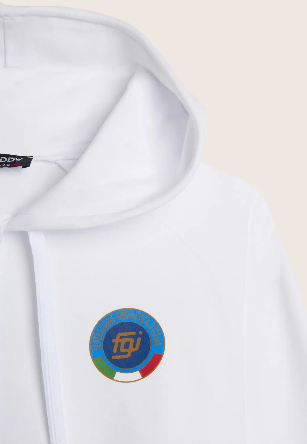 Freddy FGI Hoodie Unisex Weiß Kapuze Tricolore