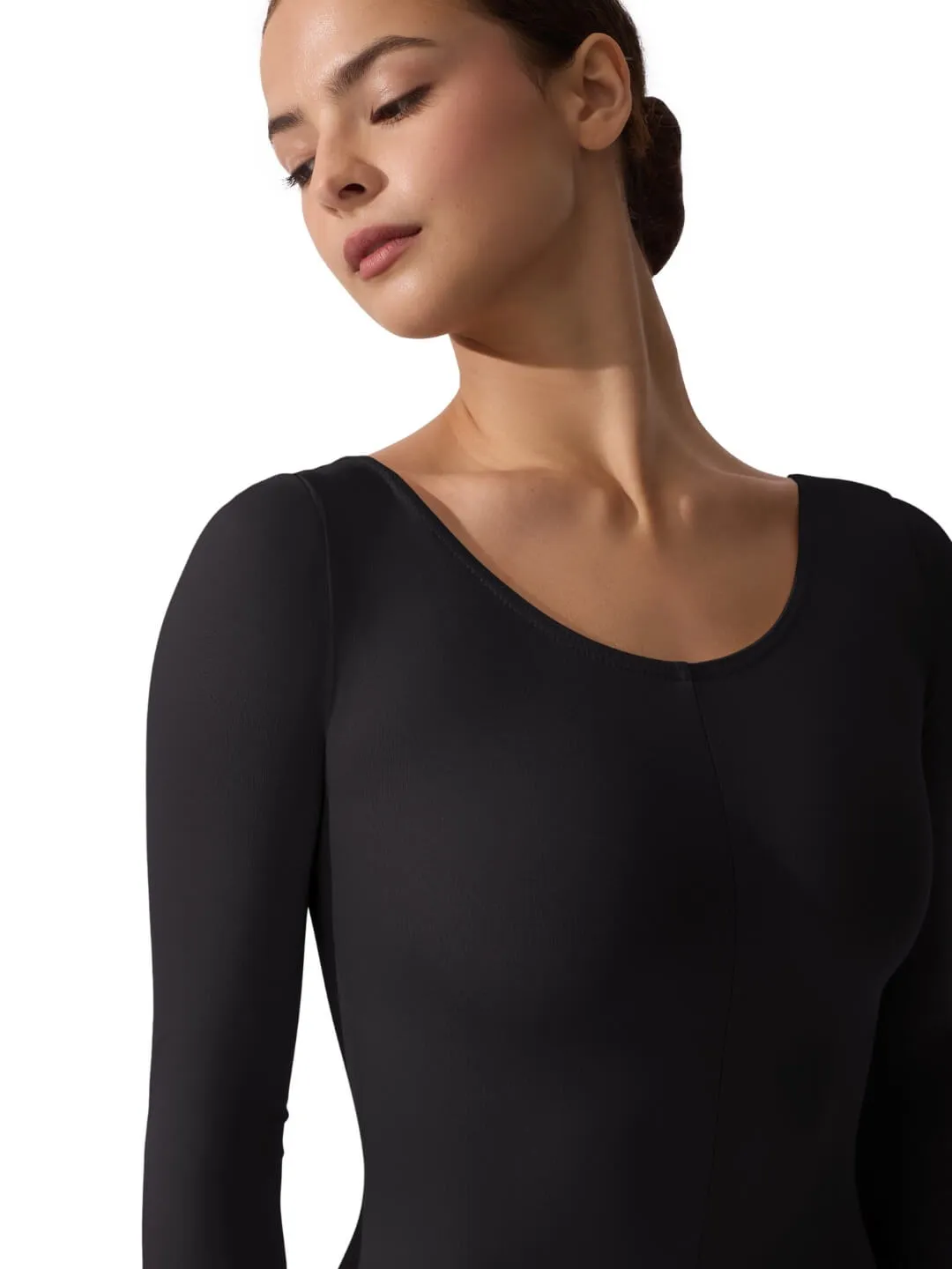 Capezio Team Basics TB114 Langarm Unitard Schwarz Nylon