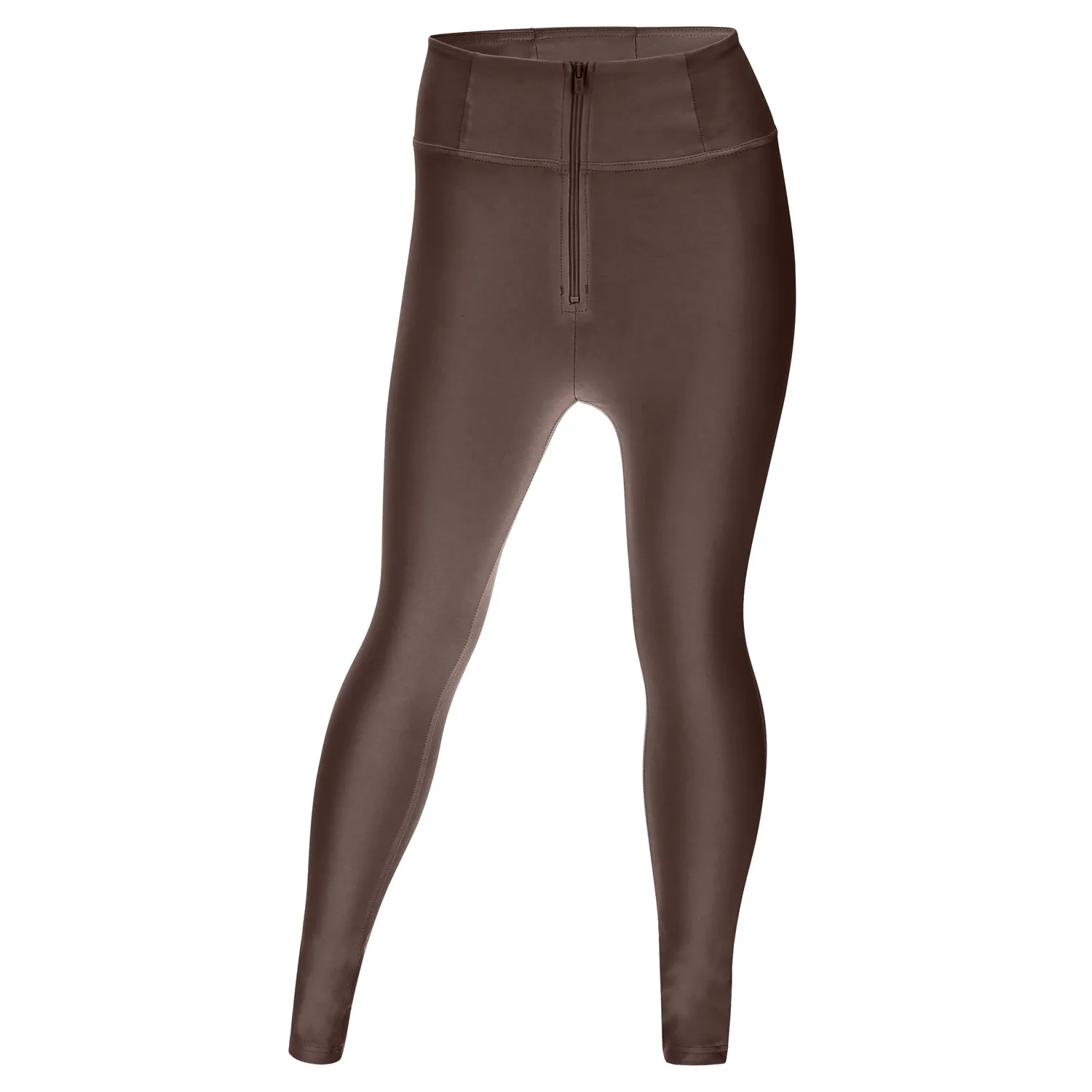 Freddy WR.UP Curvy Gamba Skinny Vita Alta Leggings Schwarz Lederlook