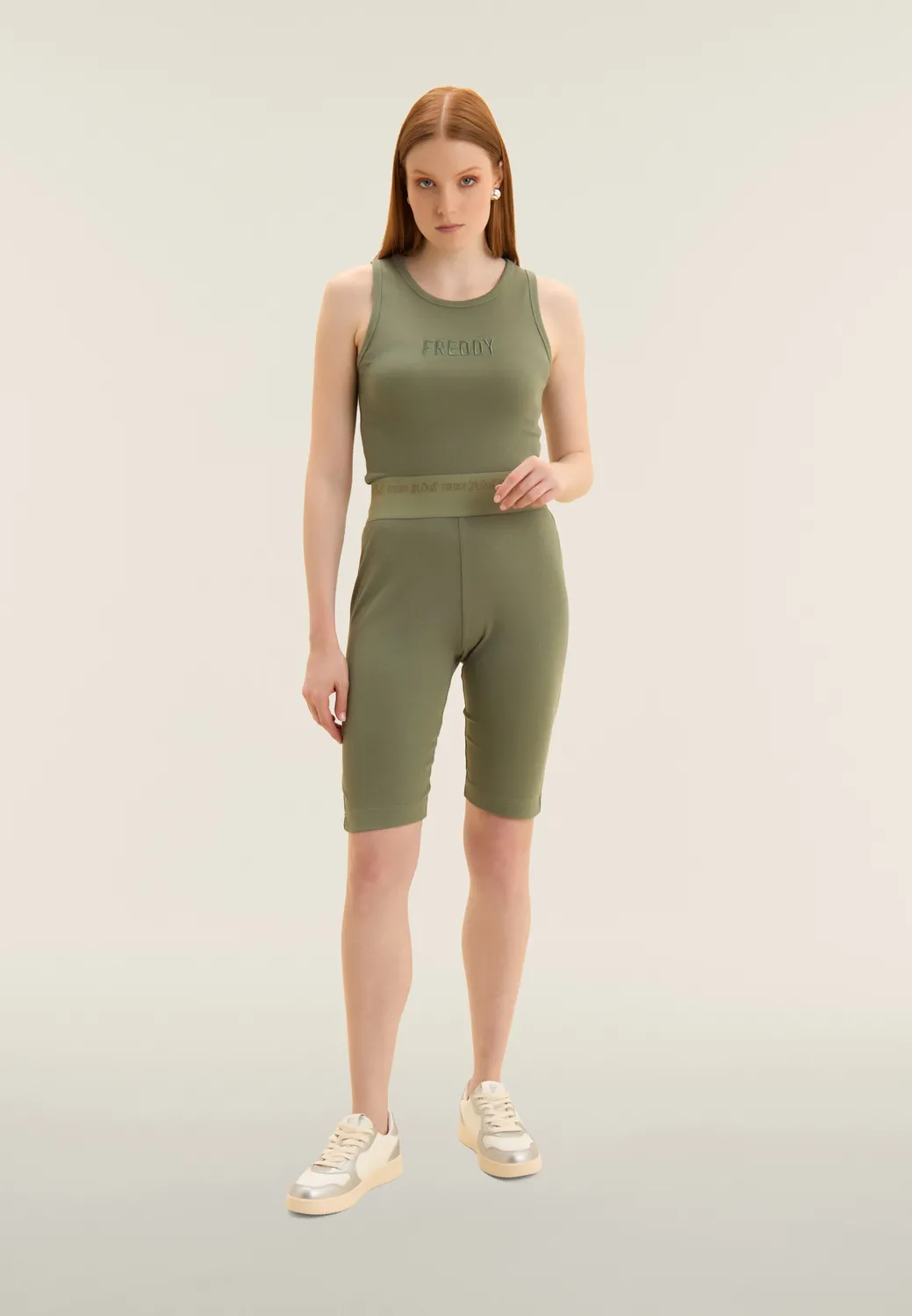 Freddy Flow Biker Leggings Schwarz High Waist