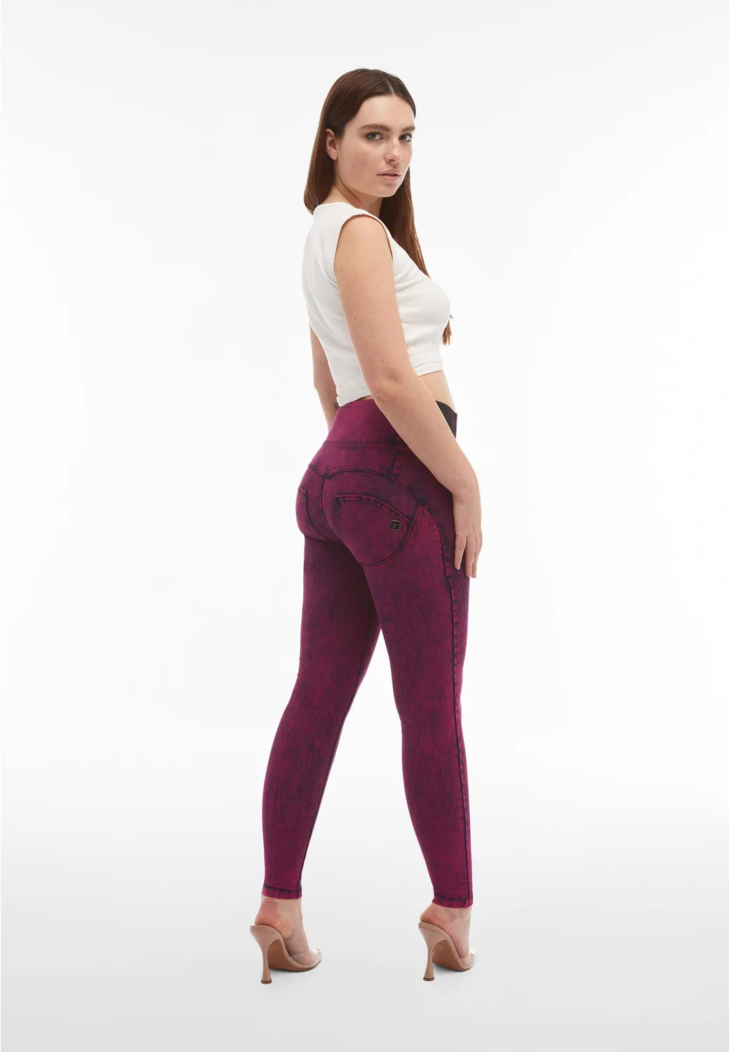 Freddy WR.UP Jeggings Damen High Waist Marble-Blau