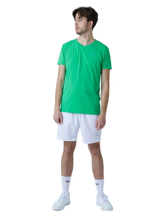 SPORTKIND T-Shirt V-Ausschnitt XL atmungsaktiv UV-Schutz