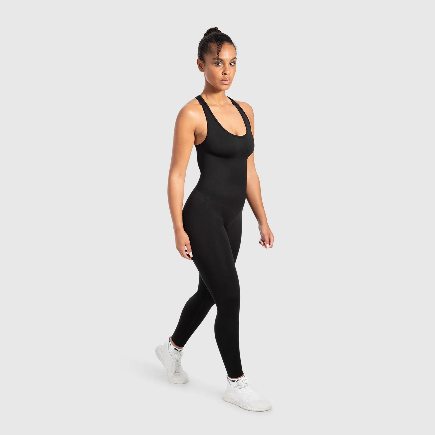 Smilodox Elsie Jumpsuit Schwarz Seamless