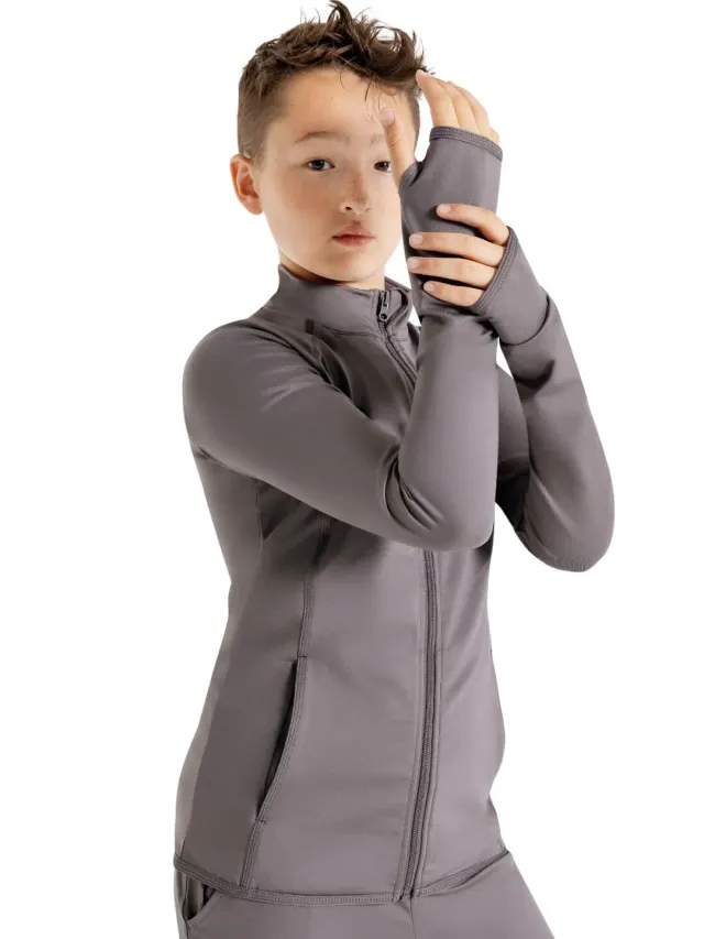 Capezio Studio Collection Jacke Schwarz Kinder Tactel