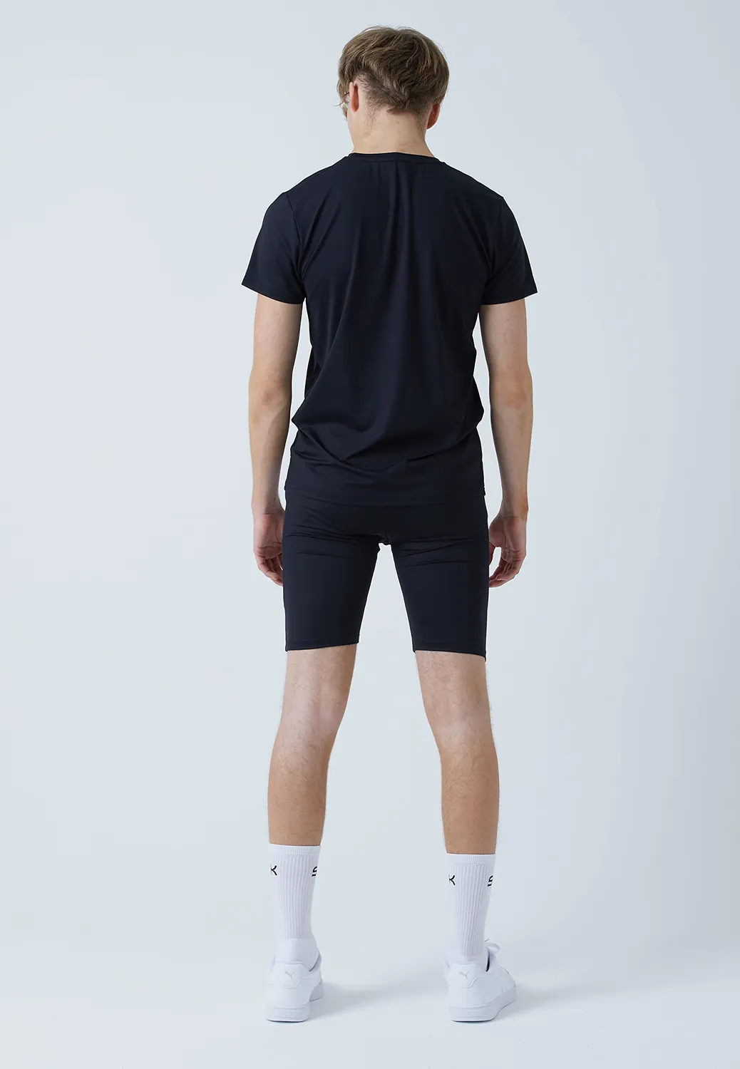 SPORTKIND Short Tights Herren kurze Leggings Taschen UV-Schutz