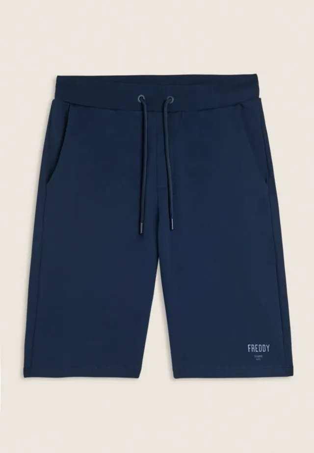 Freddy Bermuda Baumwolle Blau Taschen Regular Fit