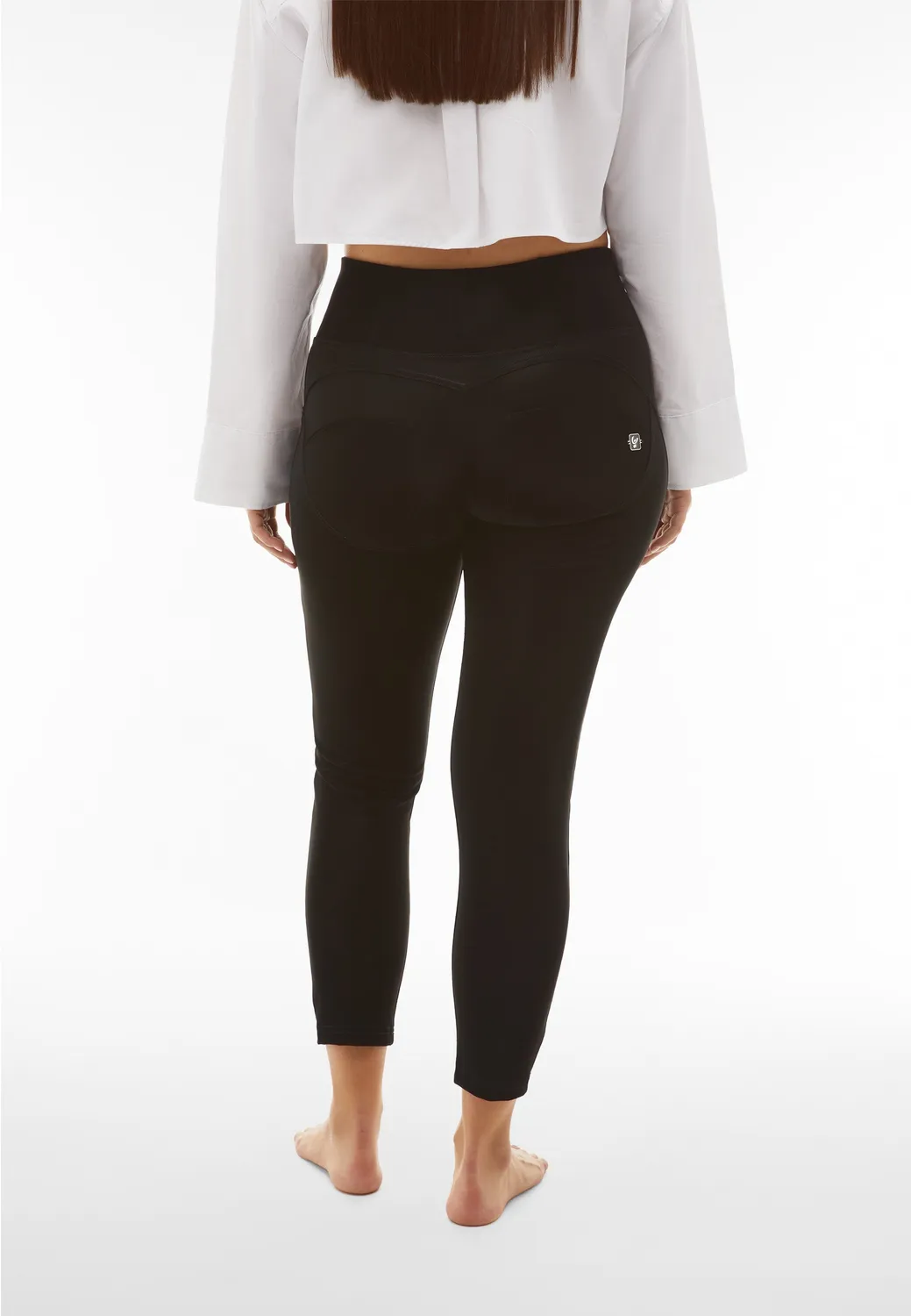 Freddy WR.UP Superskinny Kunstleder-Leggings Demitasse Wet-Look