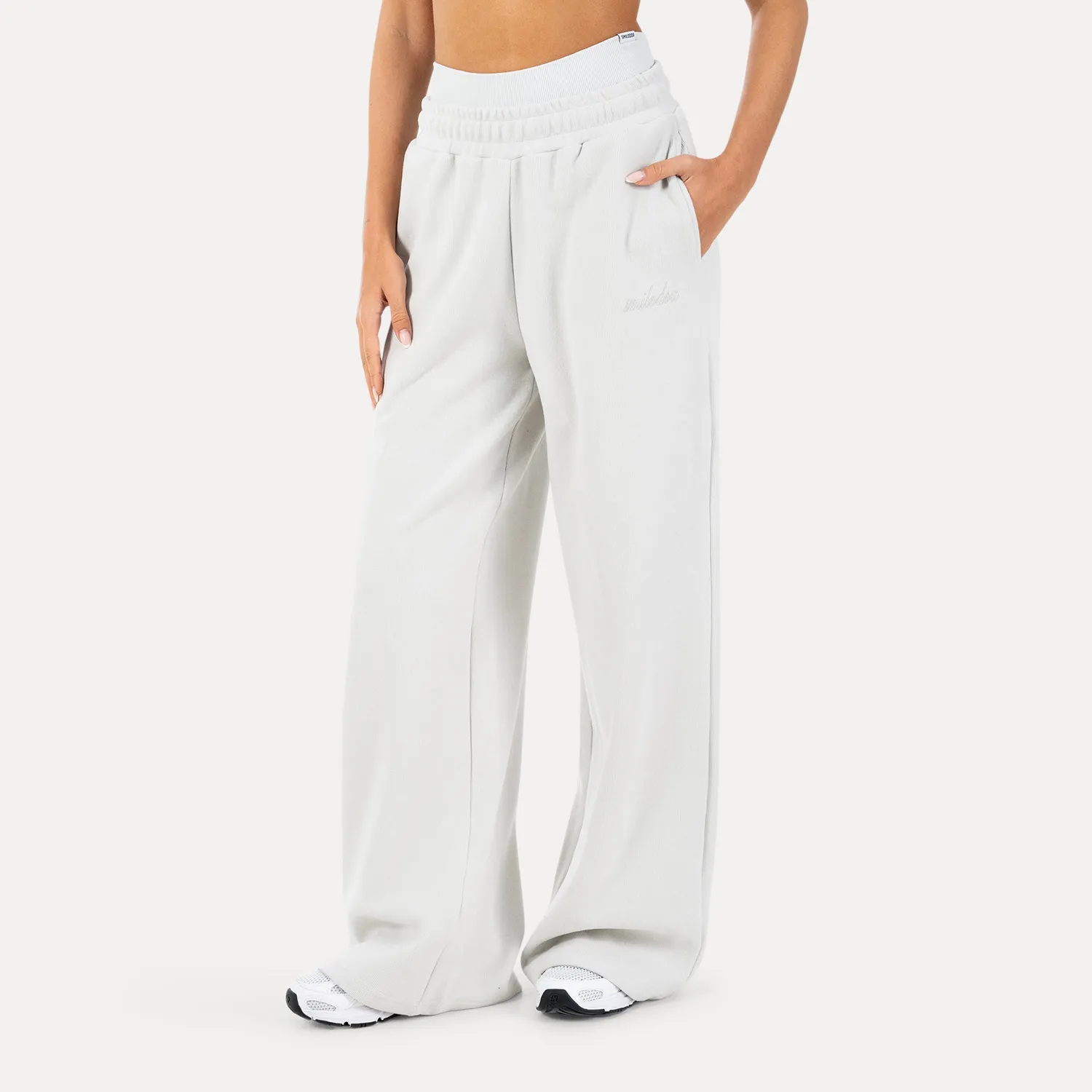 Smilodox Sirel Jogginghose Schwarz Oversize Wide-Leg
