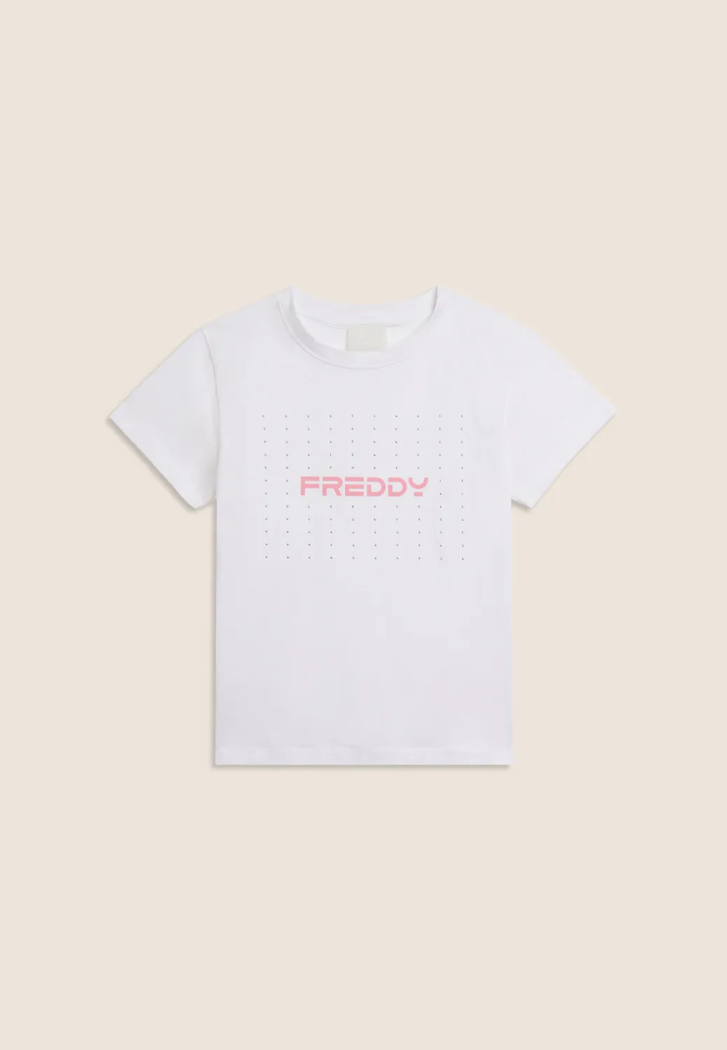 Freddy Logo Strass T-Shirt Mädchen Schwarz Jersey