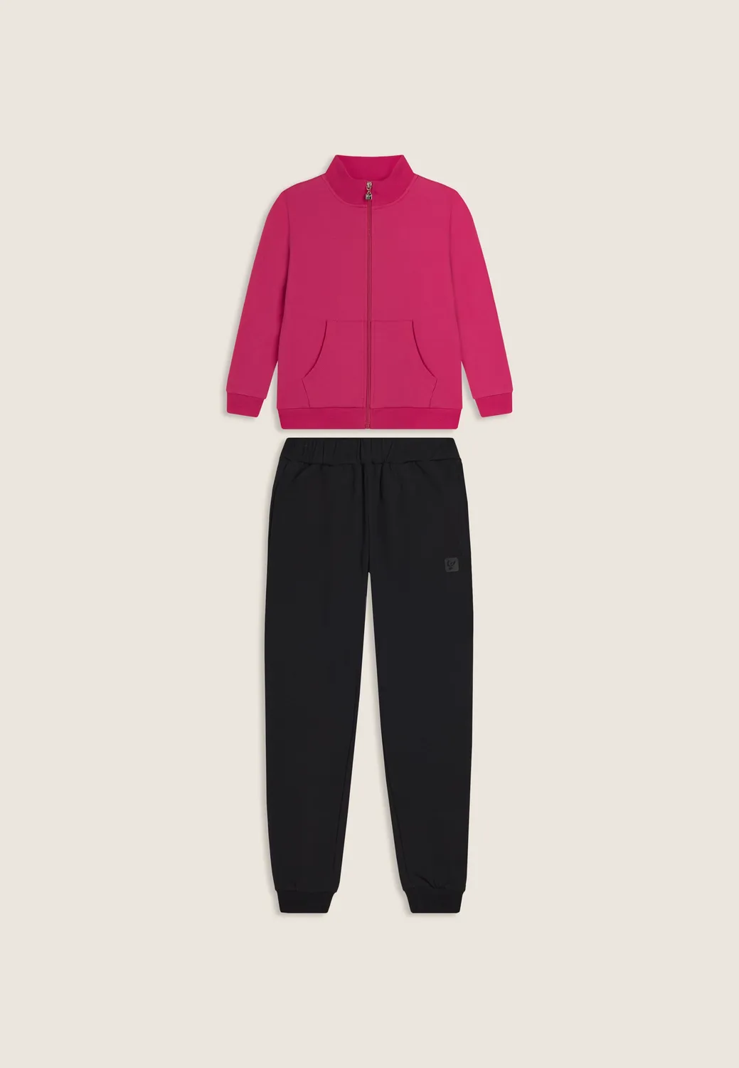 Freddy Junior Full-Zip Trainingsanzug Mädchen Schwarz