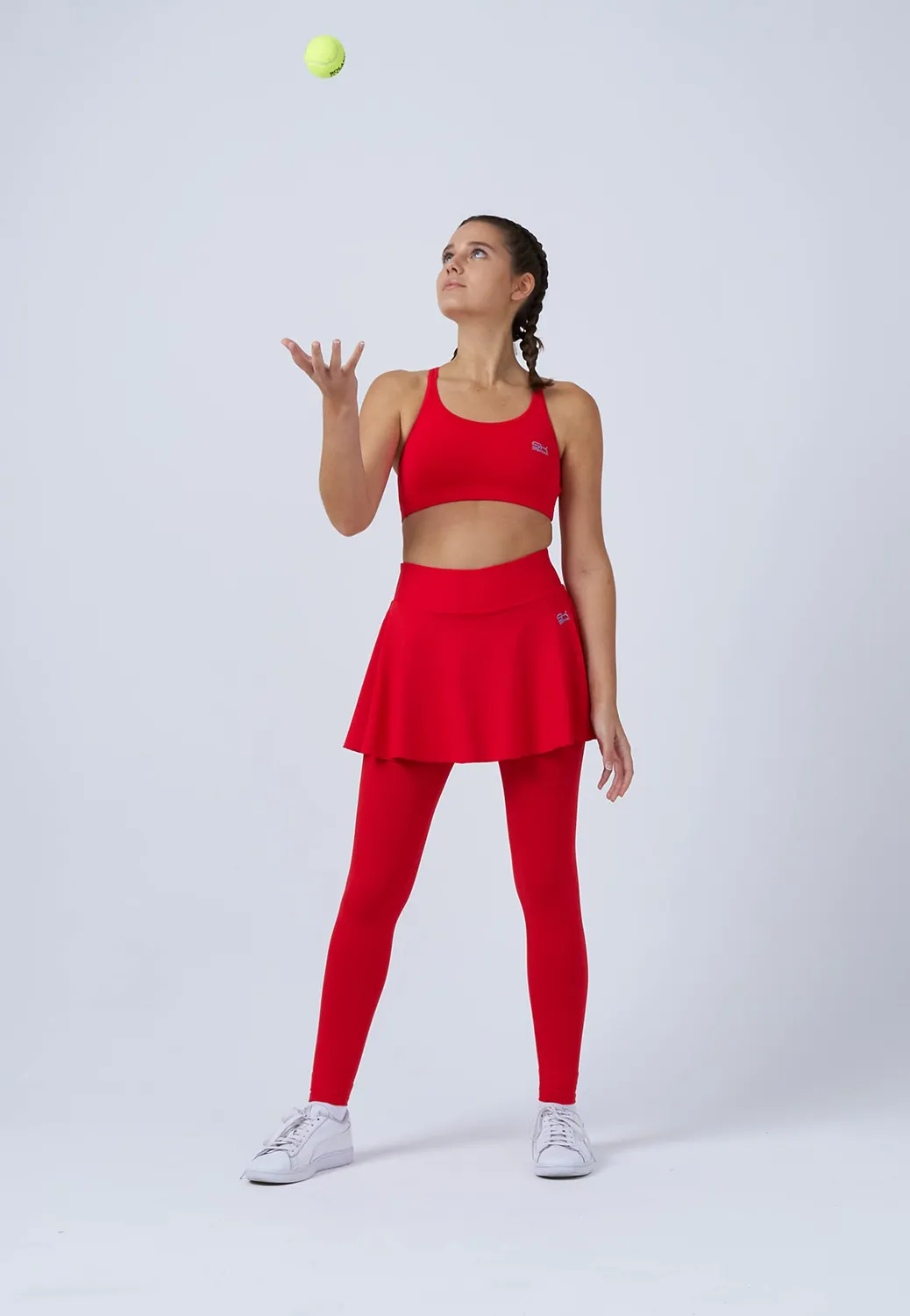 SPORTKIND Advantage Tennisrock Leggings UV-Schutz warm