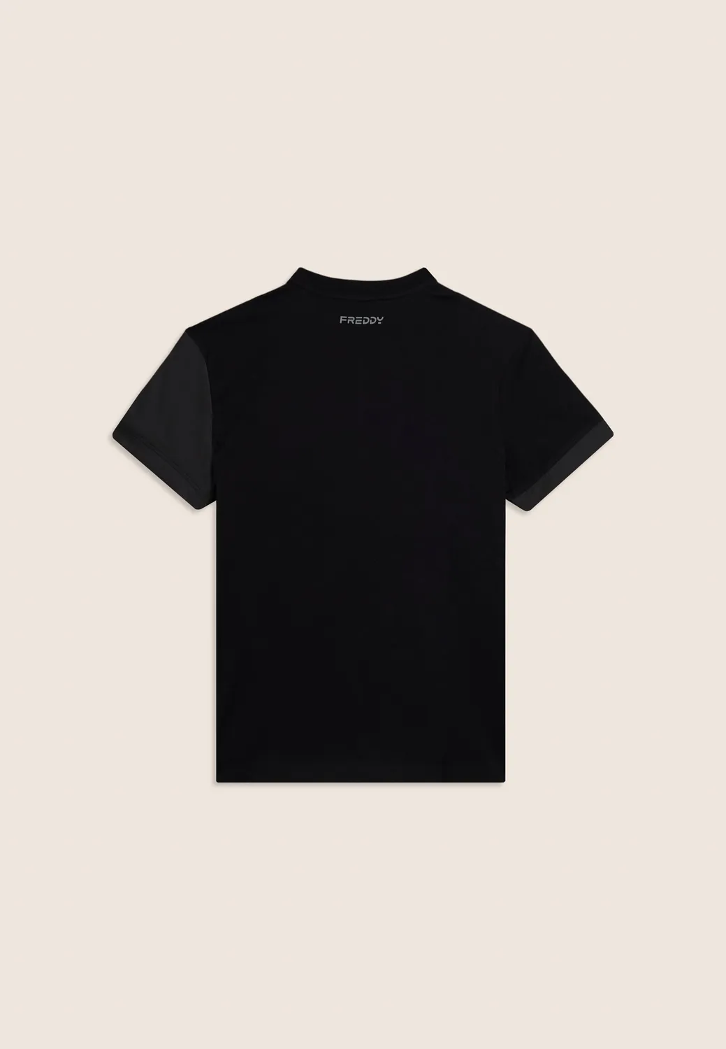 Freddy Herren T-Shirt Regular Brusttasche schwarz Baumwolle