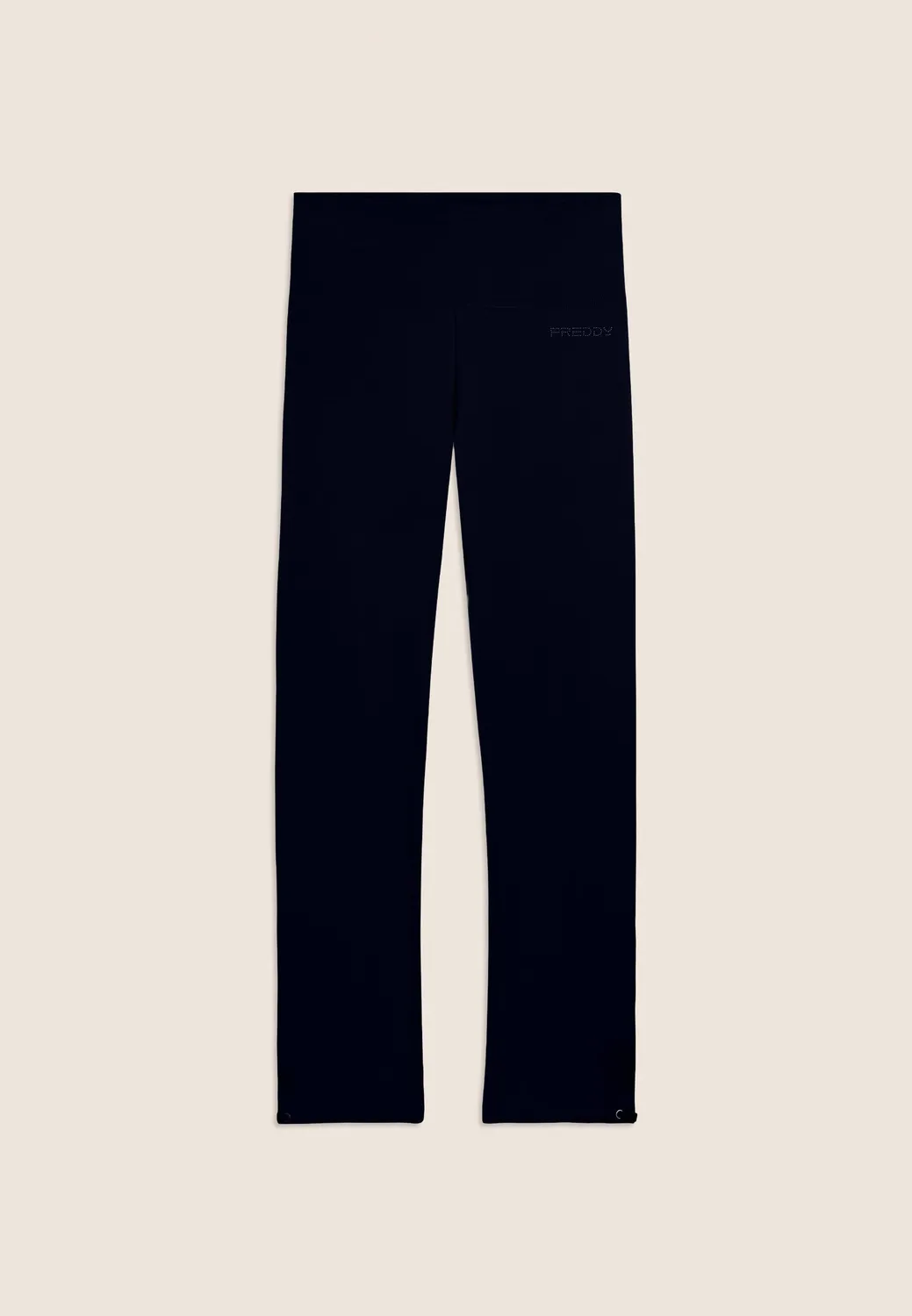Freddy Sporthose Jersey Schwarz verstellbarer Saum Regular