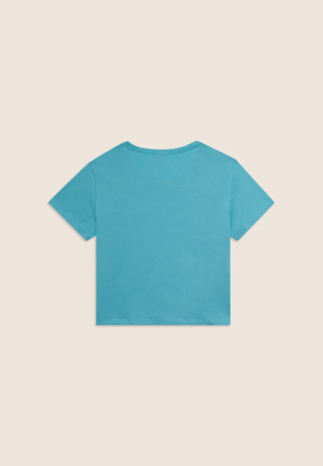 Freddy Cropped T-Shirt Baumwolle Schwarz Glitzerlogo