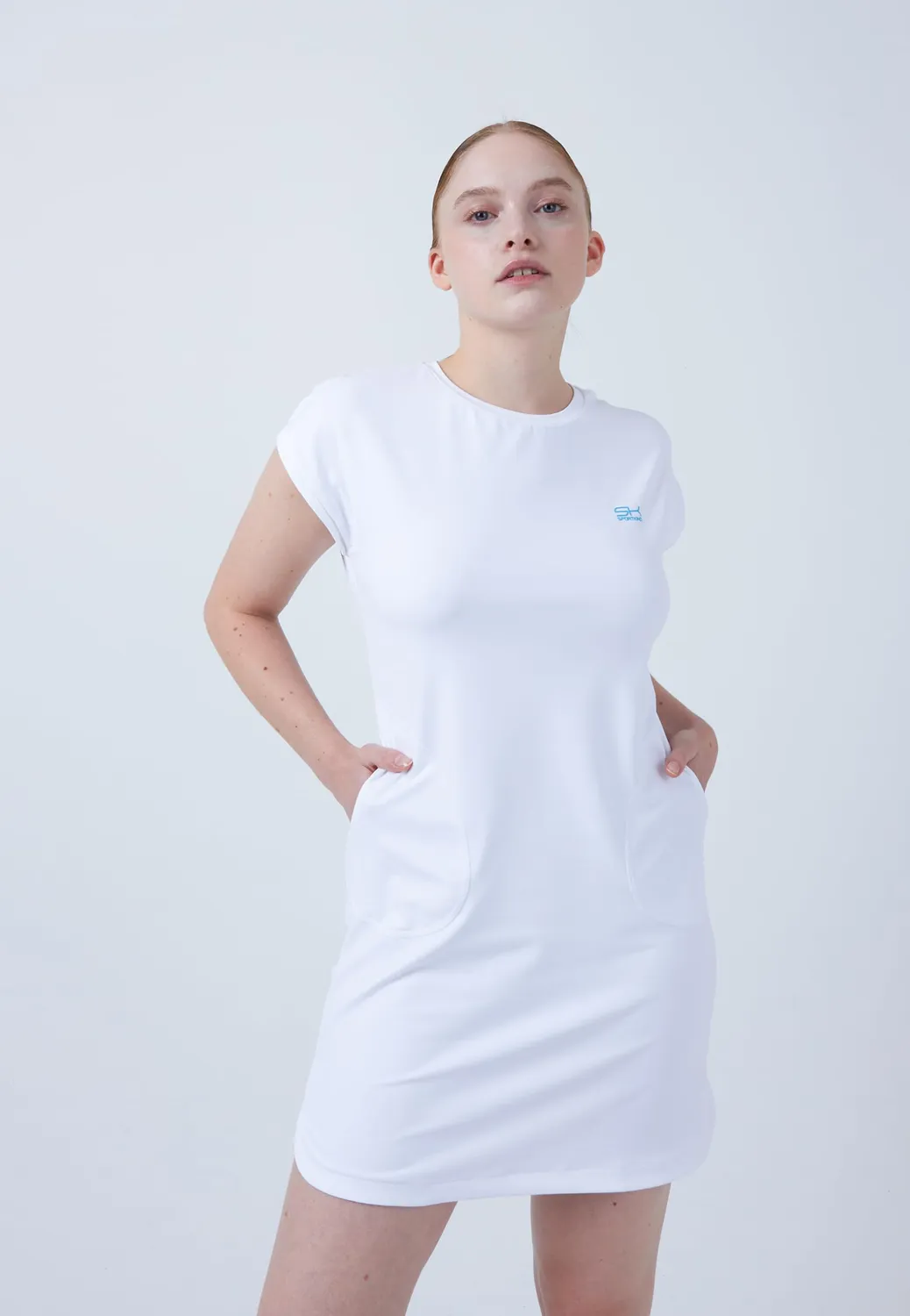 SPORTKIND Loose Fit Tenniskleid Kleid mit Taschen atmungsaktiv UV-Schutz