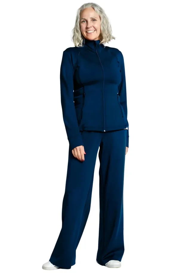 SPORTKIND Trainingsjacke Damen ohne Kapuze YKK