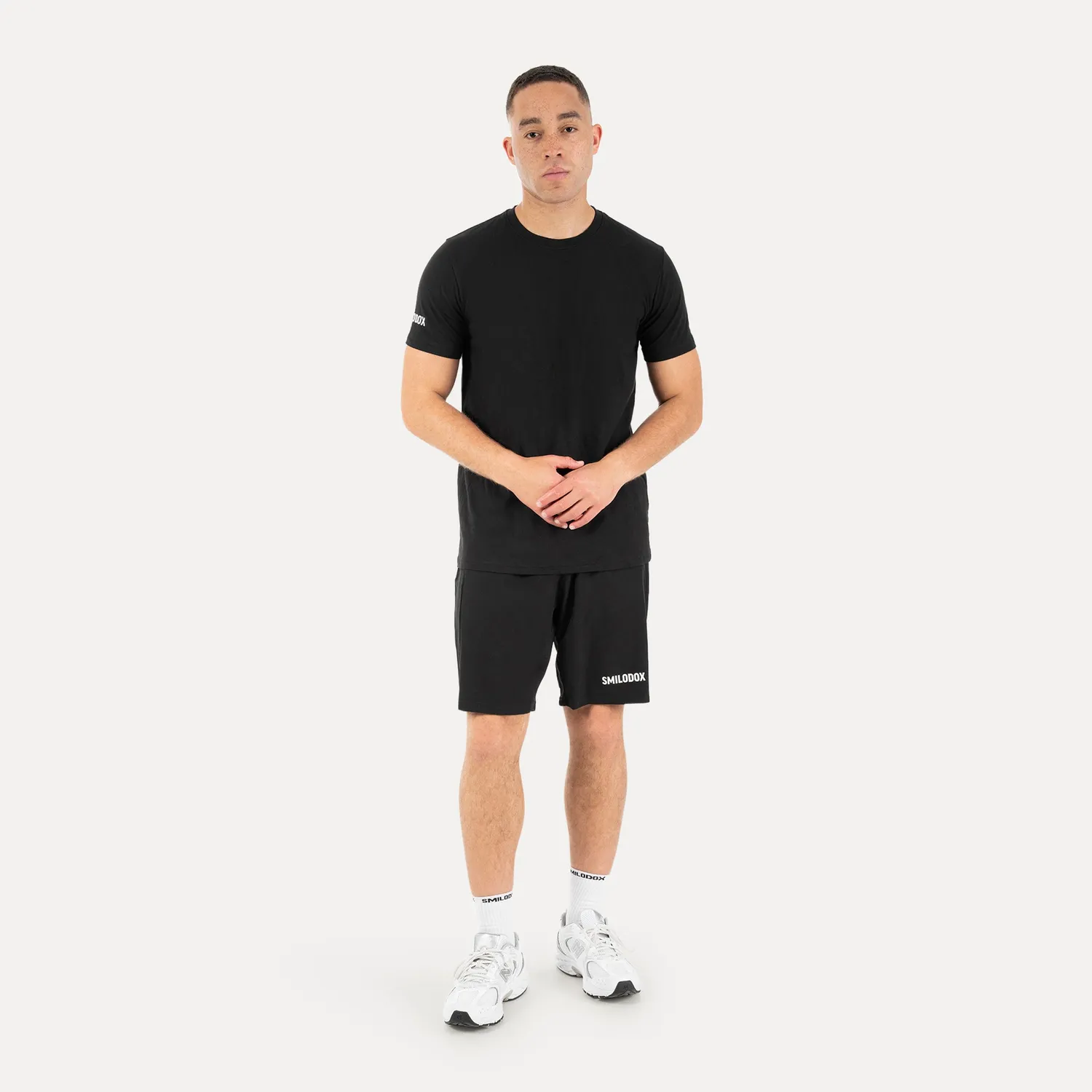 Smilodox Basic Norven T-Shirt Herren Schwarz Regular Fit