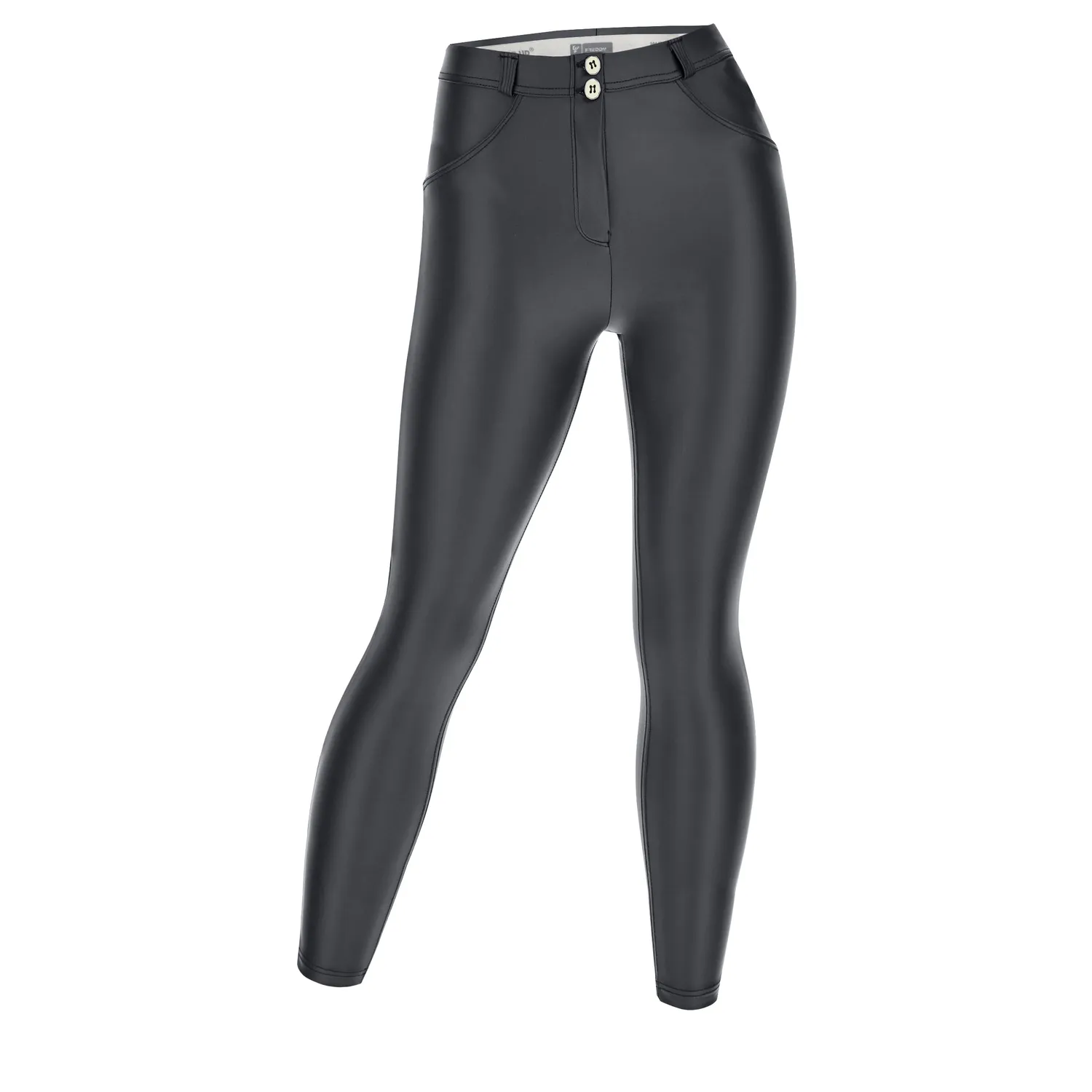 Freddy WR.UP Curvy 7/8 Push-up Hose Schwarz Kunstleder
