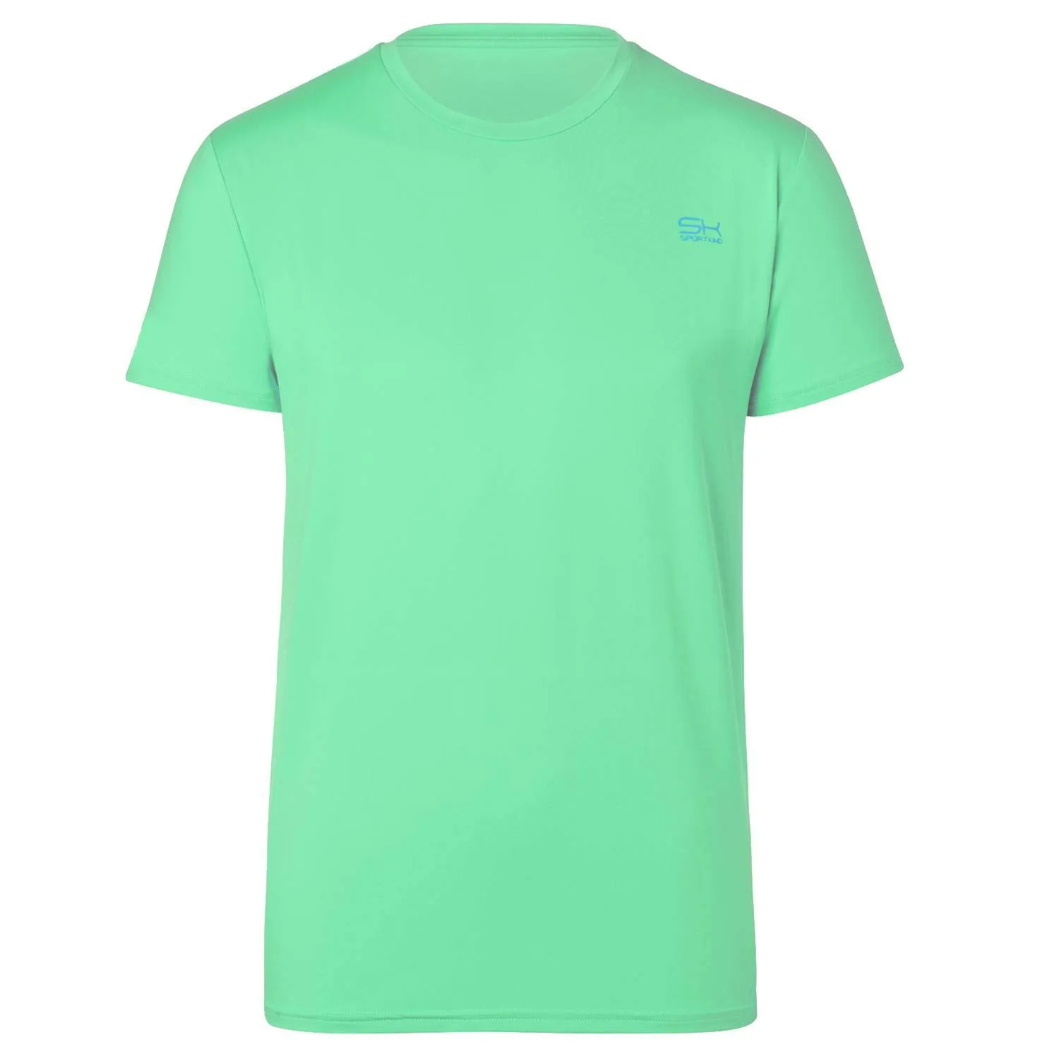 SPORTKIND Rundhals T-Shirt lindgrün 134 UV-Schutz