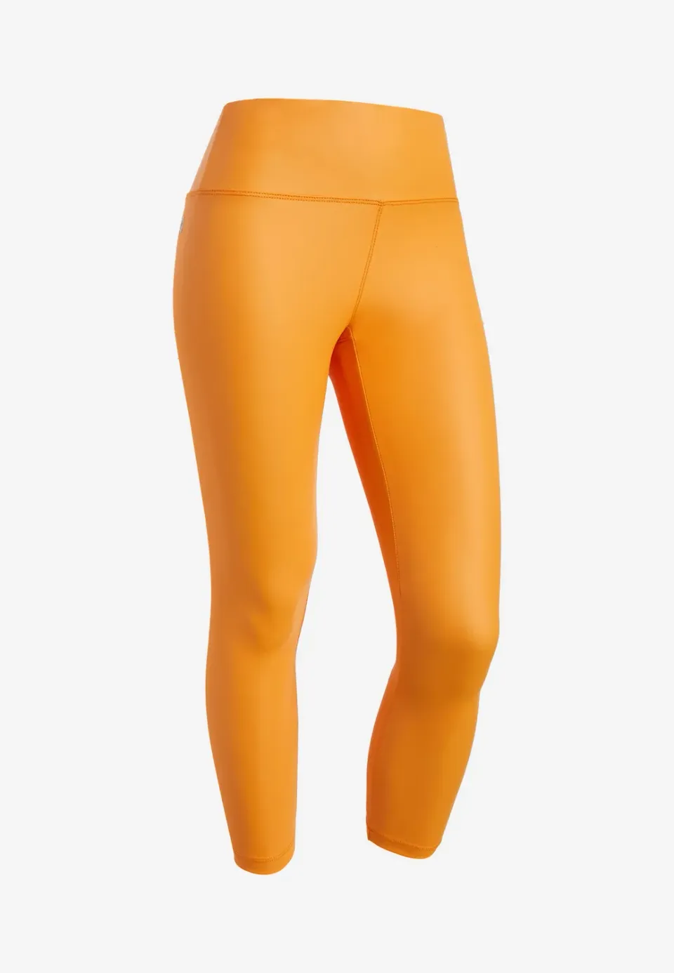 Freddy 7/8 Leggings Leder-Optik Olive M High Waist