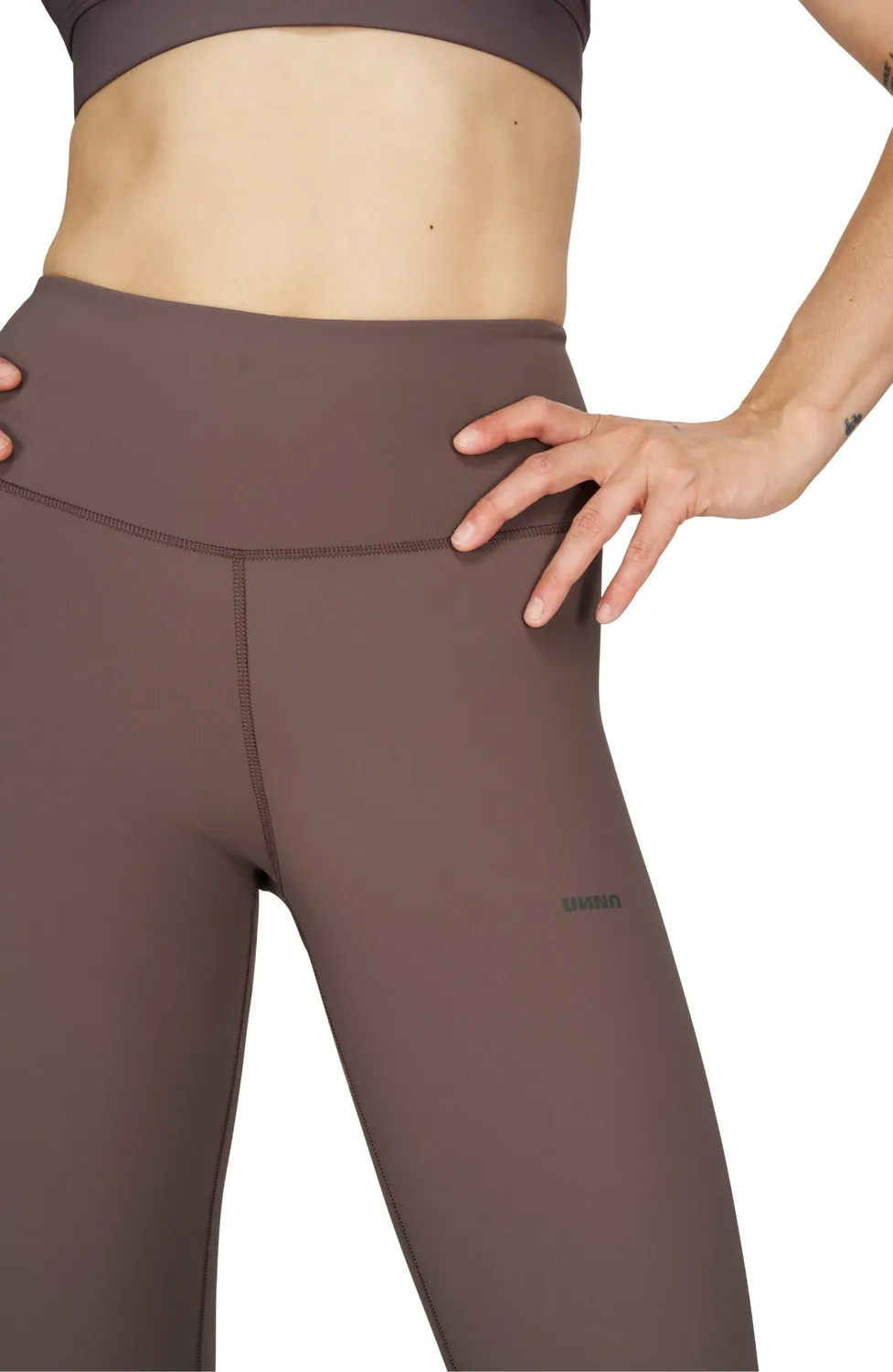 UNNA Good Place Tights Leggings Plum Grey blickdicht