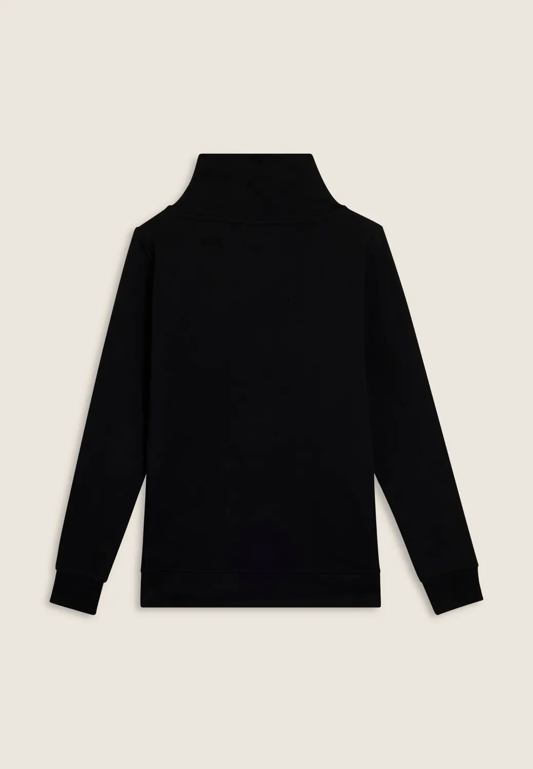 Freddy Damen Sweatshirt Kreuzkragen Schwarz Nietenlogo