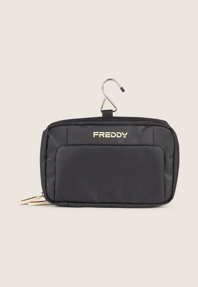 Freddy Beauty Case Kulturtasche Schwarz Hängehaken